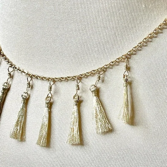 J.Crew Dainty Gold Tassel Necklace - Picture 4 of 8